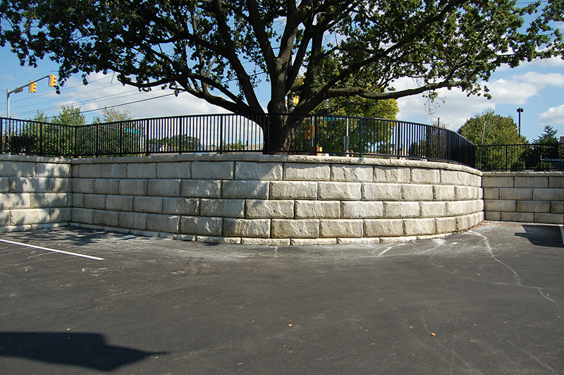 Completed foundations & retaining walls project